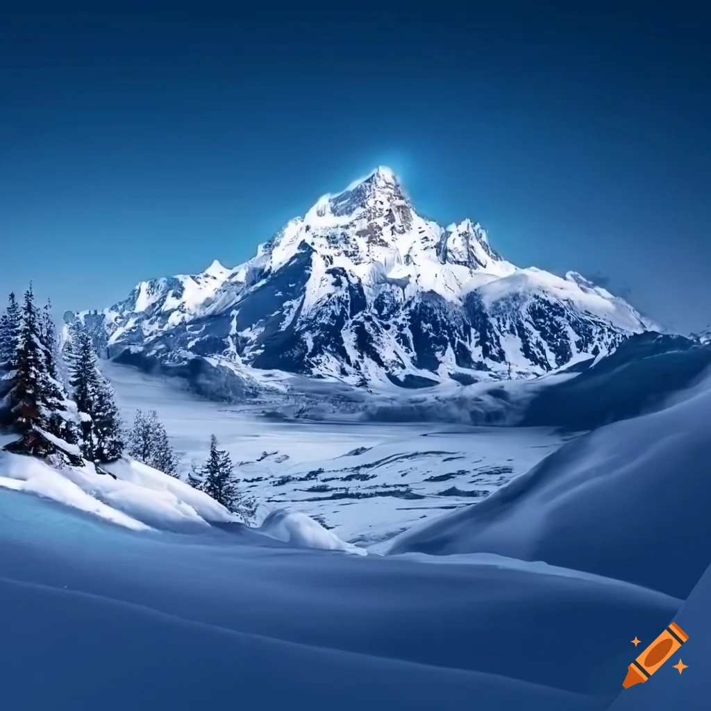 winter wonderland in the Alps