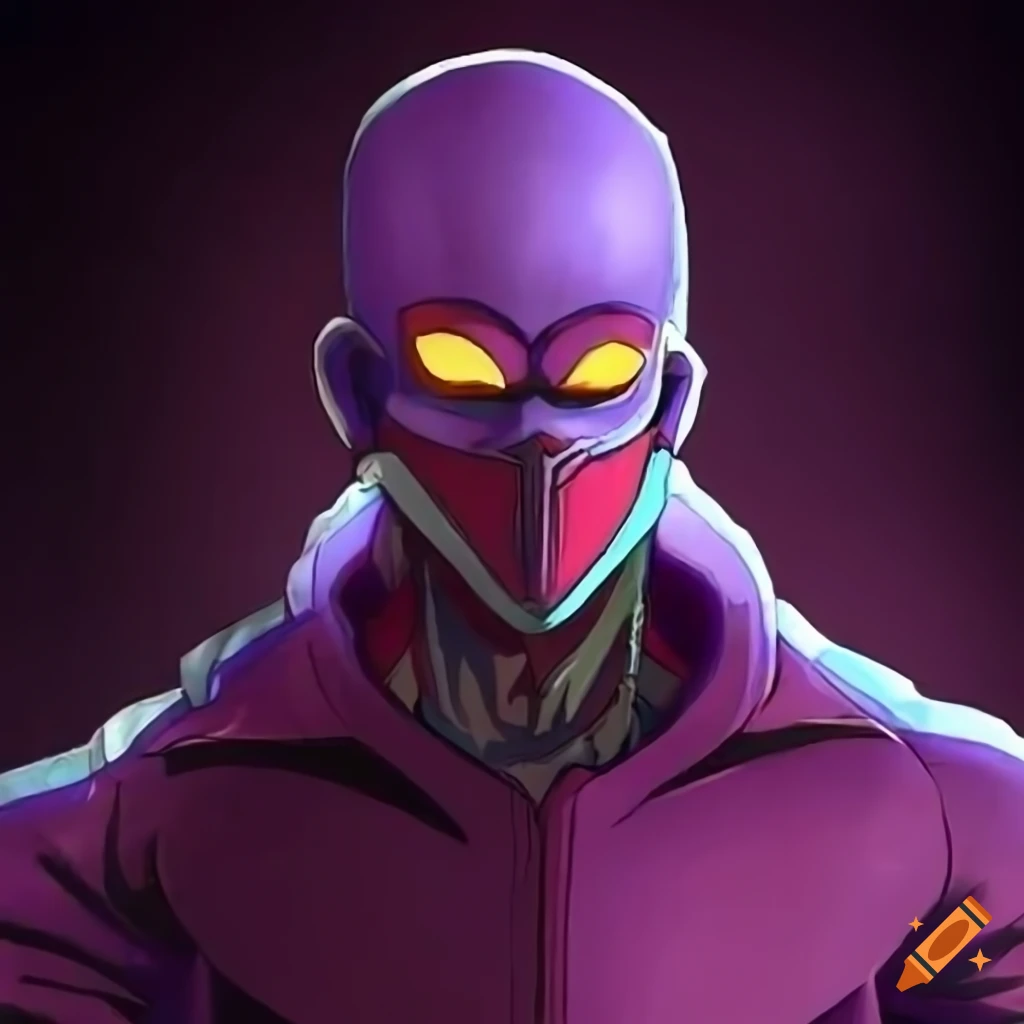 Leynk An Original Character With Hitnns Race And Cooler s Face Mask leynk-an-original-character-with-hitnns-race-and-cooler-s-face-mask