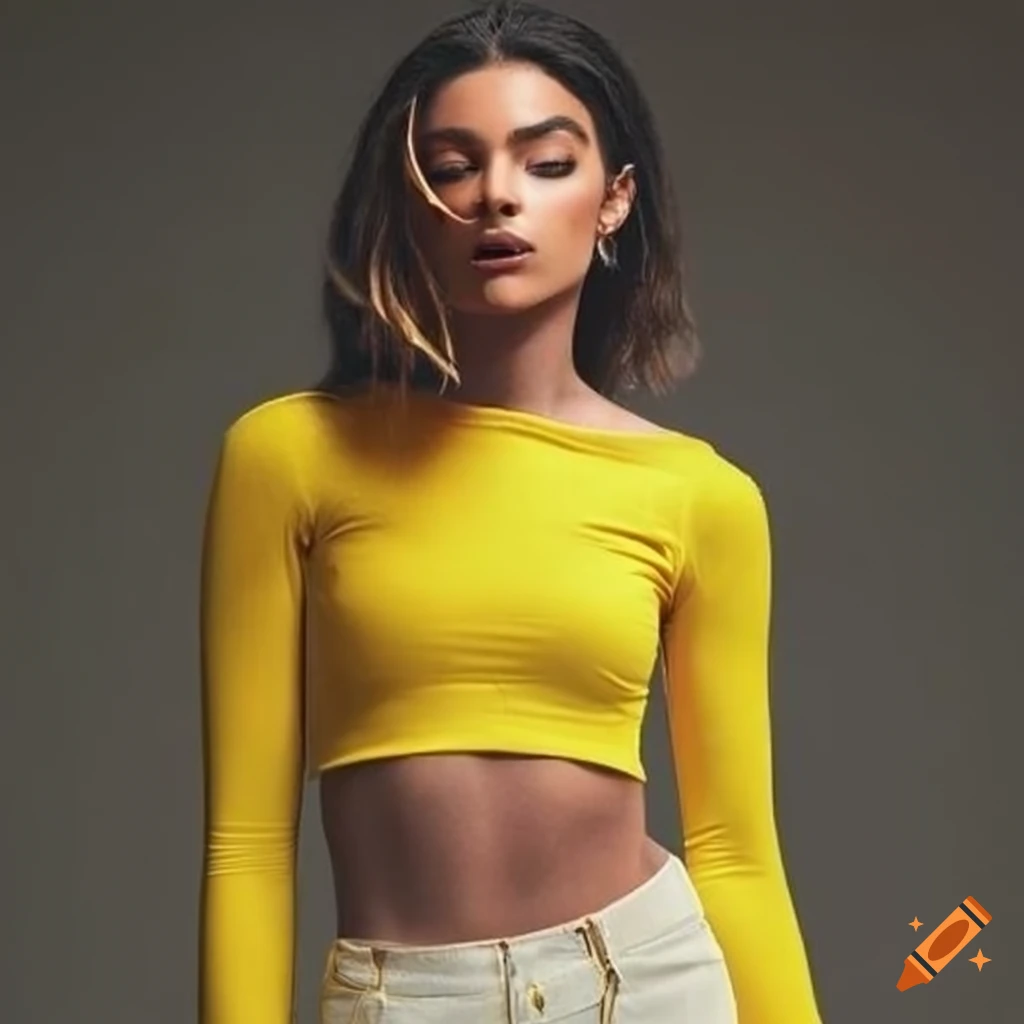 Stylish yellow and black outfit on Craiyon