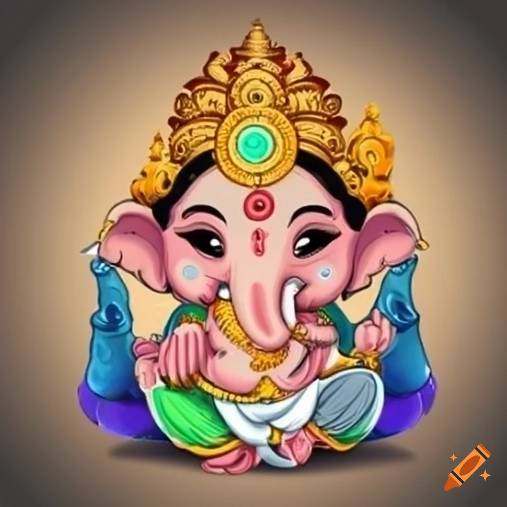 Premium Vector | God ganesha, the indian god of success. drawing and  illustrated by artbyuncle 2.