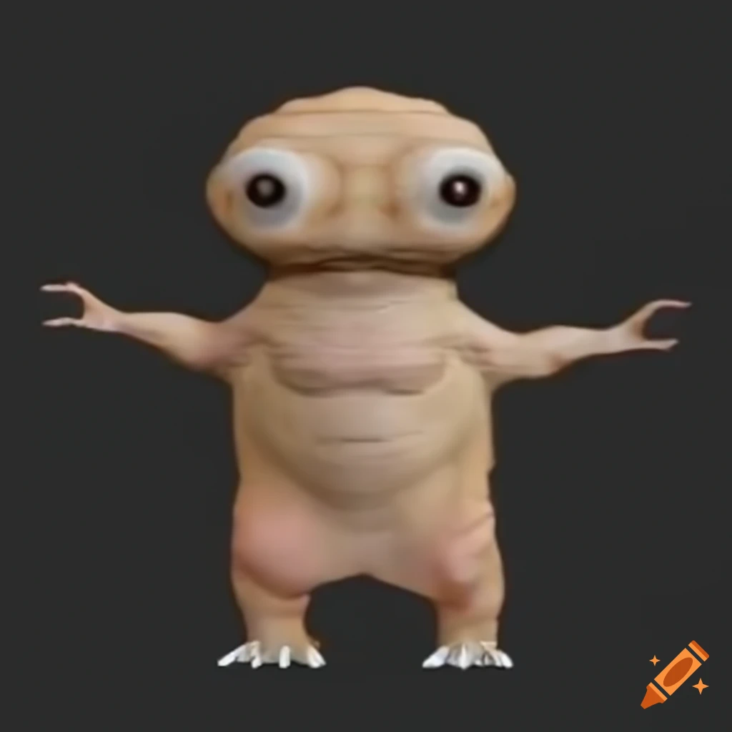 unusual 3D meme creature