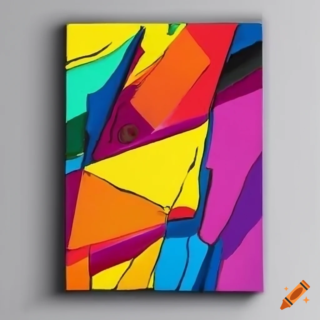 colorful hyper pop painting
