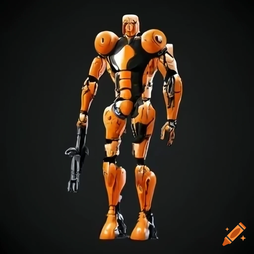 Jojo stand with orange and black color palette on Craiyon