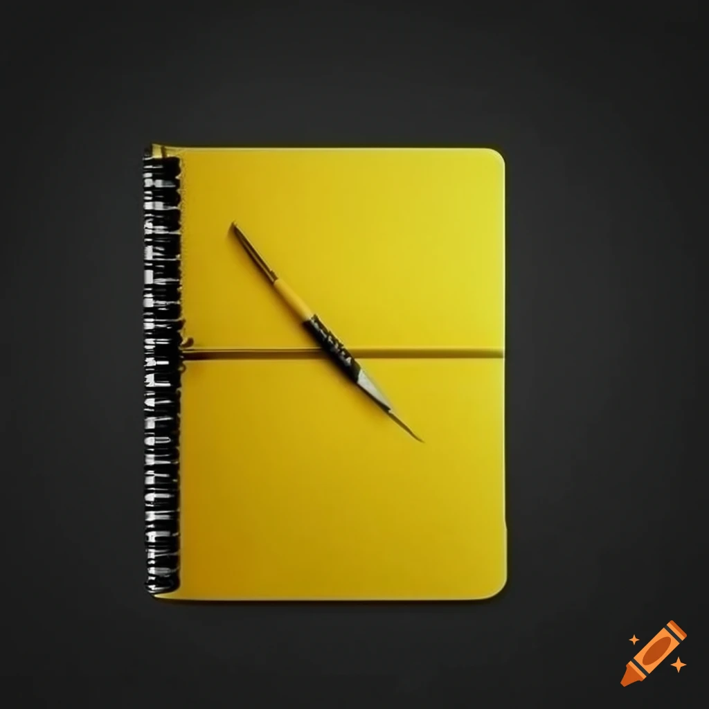 Black and yellow themed to do list notebook on craiyon