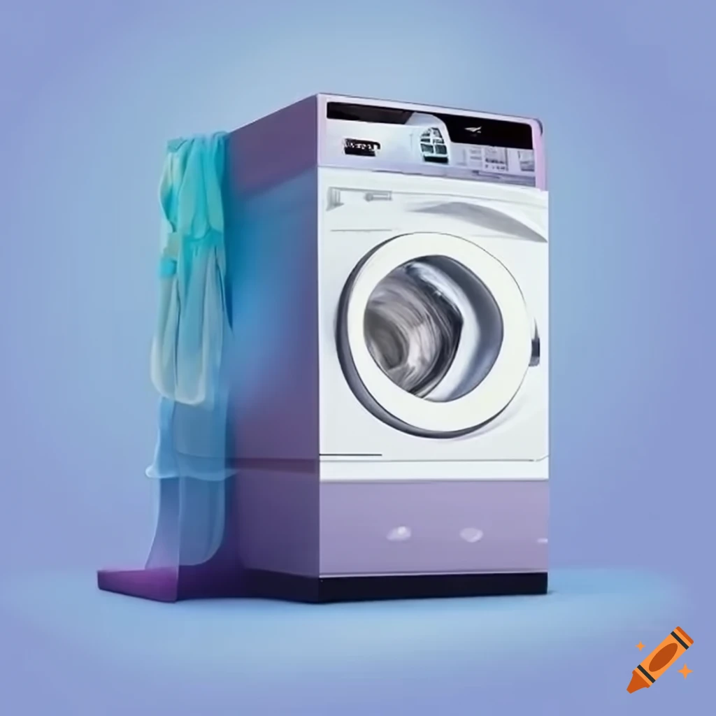 Washing machine tutorial poster on Craiyon