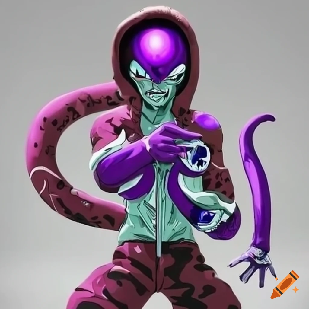 Frieza in trendy street style outfit