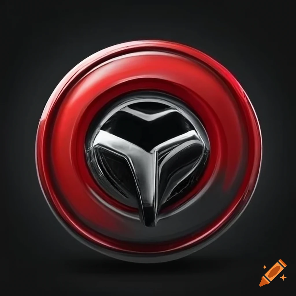 Stylish car badge design of helmore brand in red, black and silver on  Craiyon