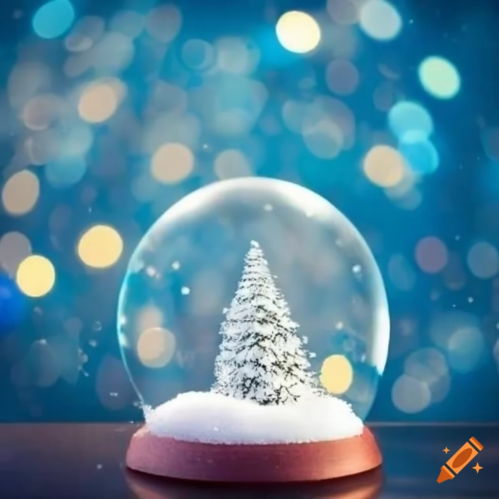 snow globe with a winter scene