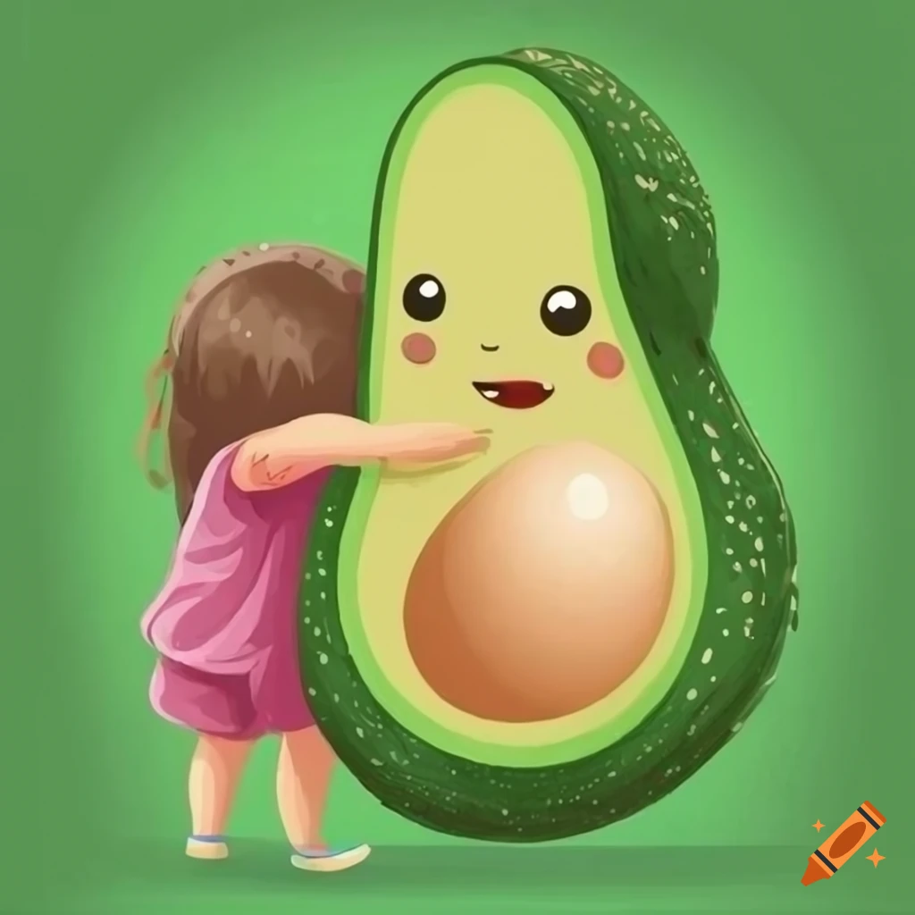 Illustration Of A Child Holding An Avocado On Craiyon illustration-of-a-child-holding-an-avocado-on-craiyon