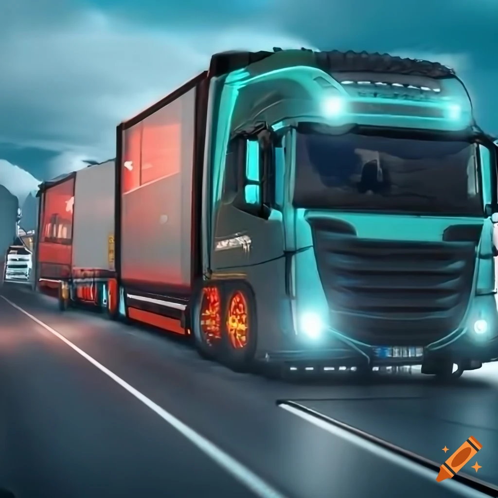 Euro truck simulator 2 traffic wallpaper on Craiyon