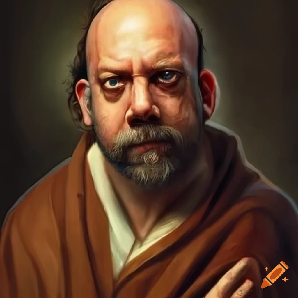 realistic depiction of Paul Giamatti as Cadrach