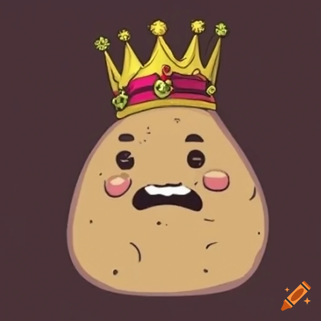 Cute potato cartoon on Craiyon