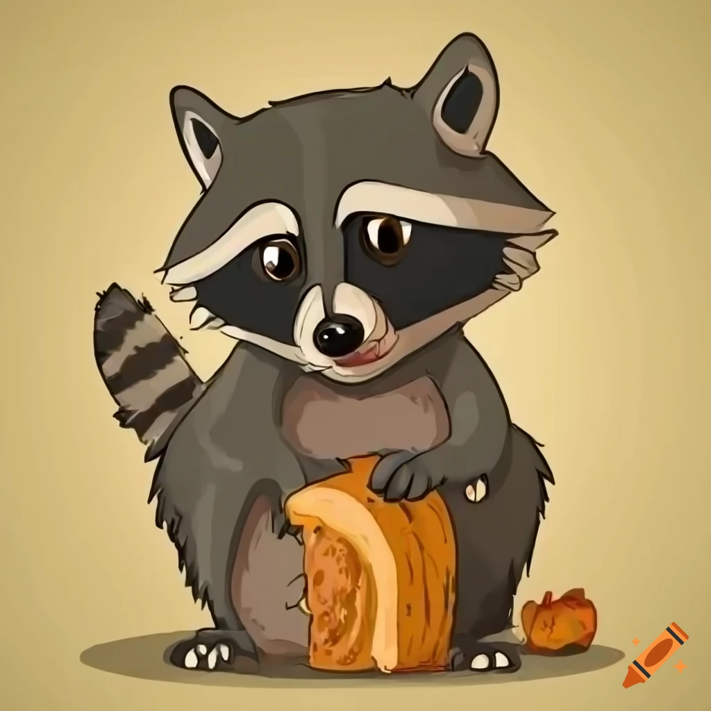 Cute chonky raccoon with neotenic features in an adorable anime style on  Craiyon