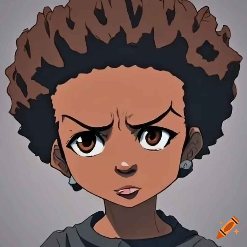 illustration of a black female character from Boondocks