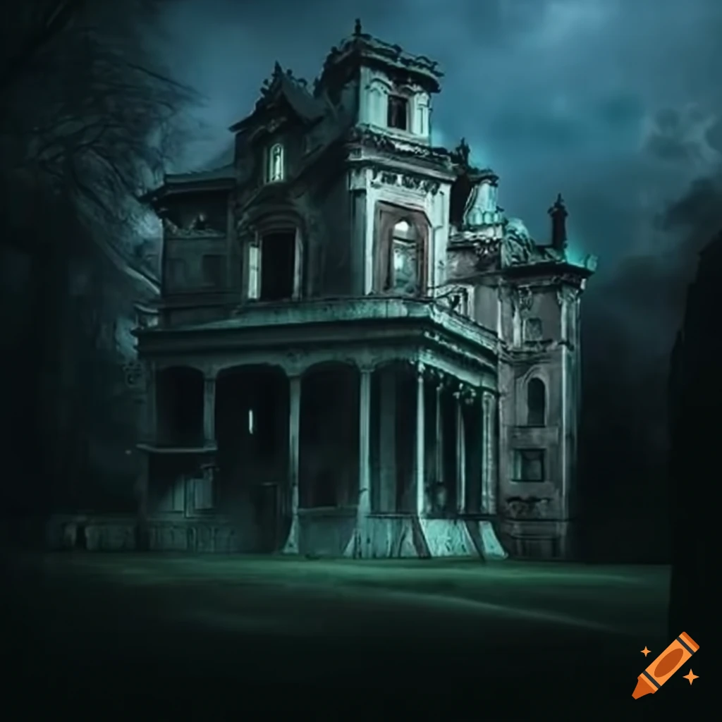 image of a haunted mansion