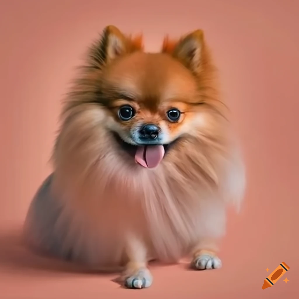 E-book cover featuring an adorable lulu da pomerânia dog on Craiyon