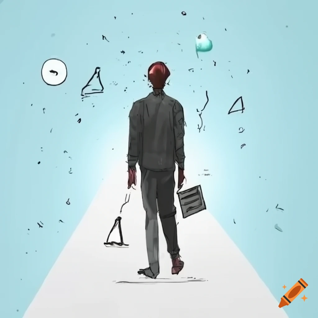 person transitioning from one zone to another