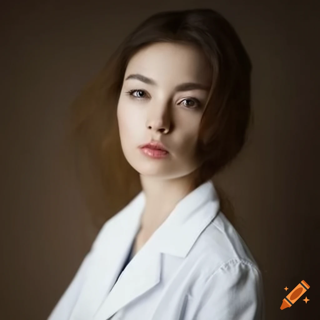 woman scientist wearing a white coat