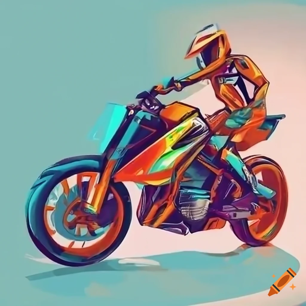 How to Draw KTM Bike Step by Step for Beginners || KTM RC200 drawing ||  Bike drawing - YouTube