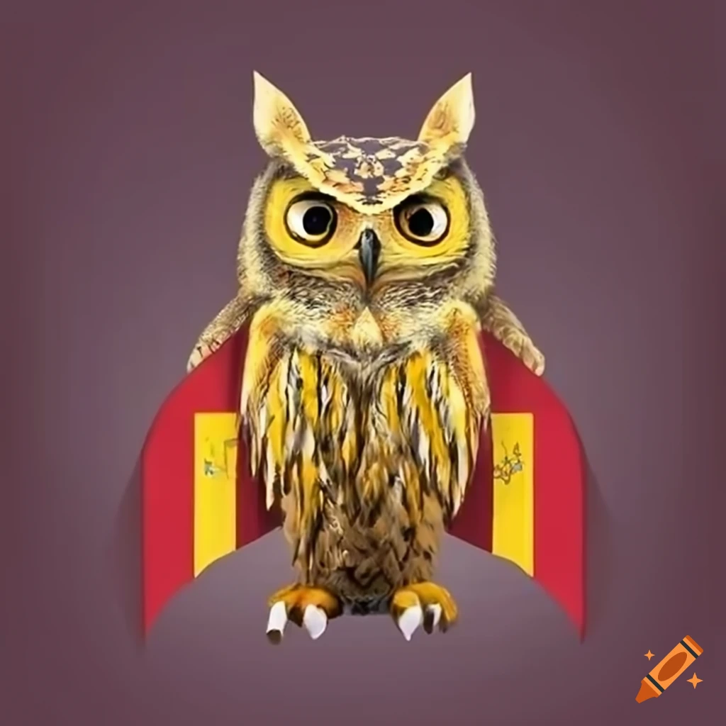 Owl with spanish flag
