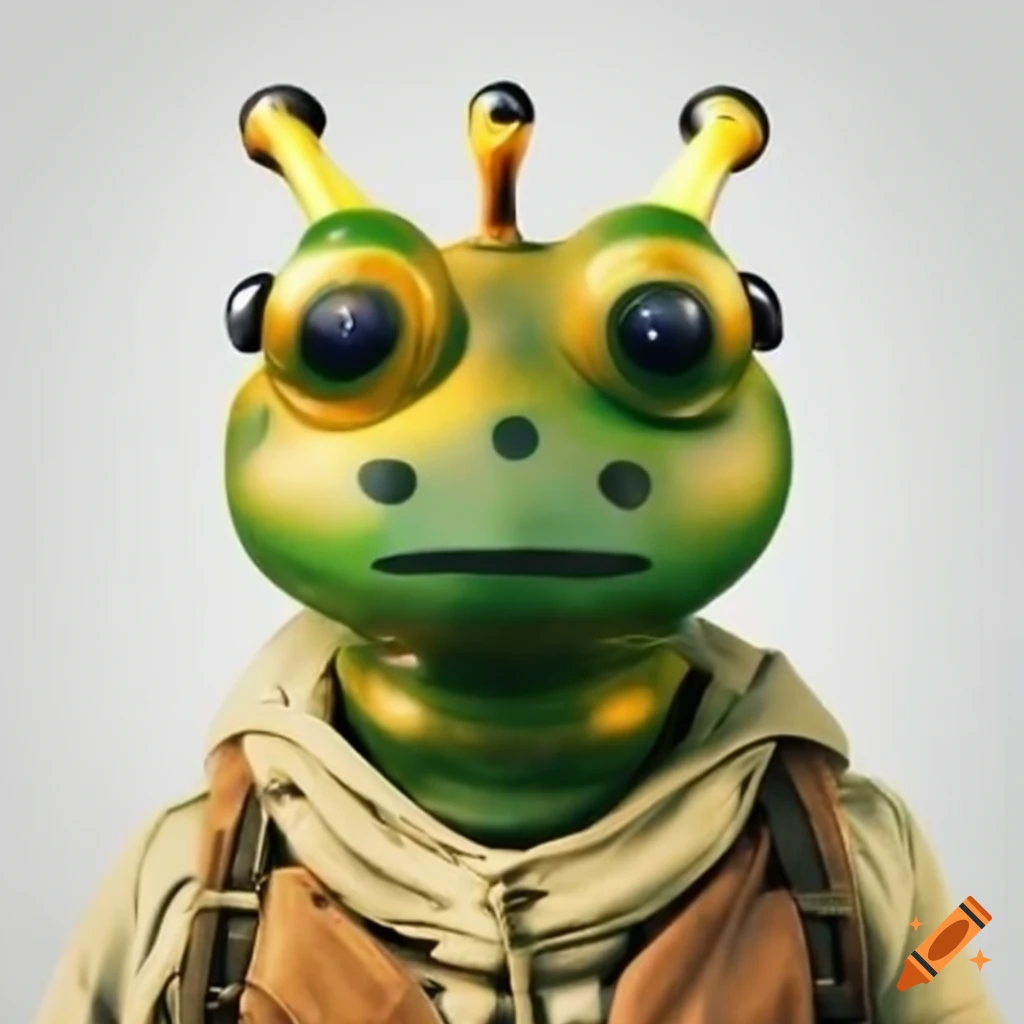 funny image of a frog dressed as a giraffe pilot