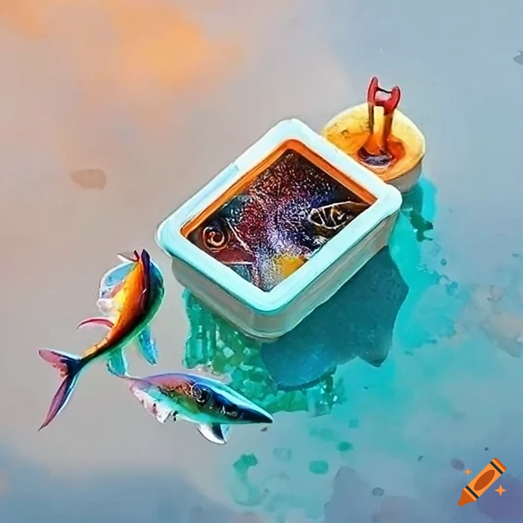 Image of a diy fish bait station