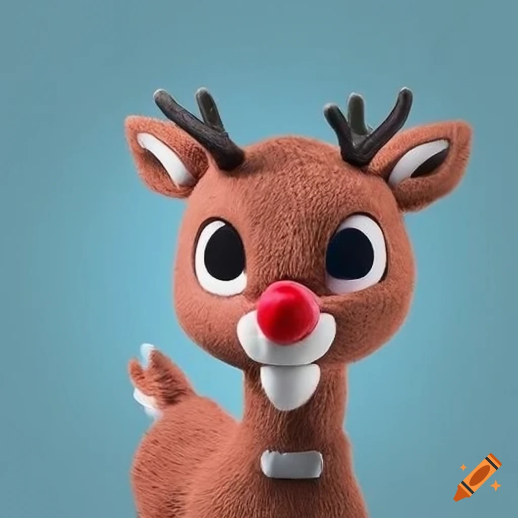 head of Rudolph the red-nosed reindeer