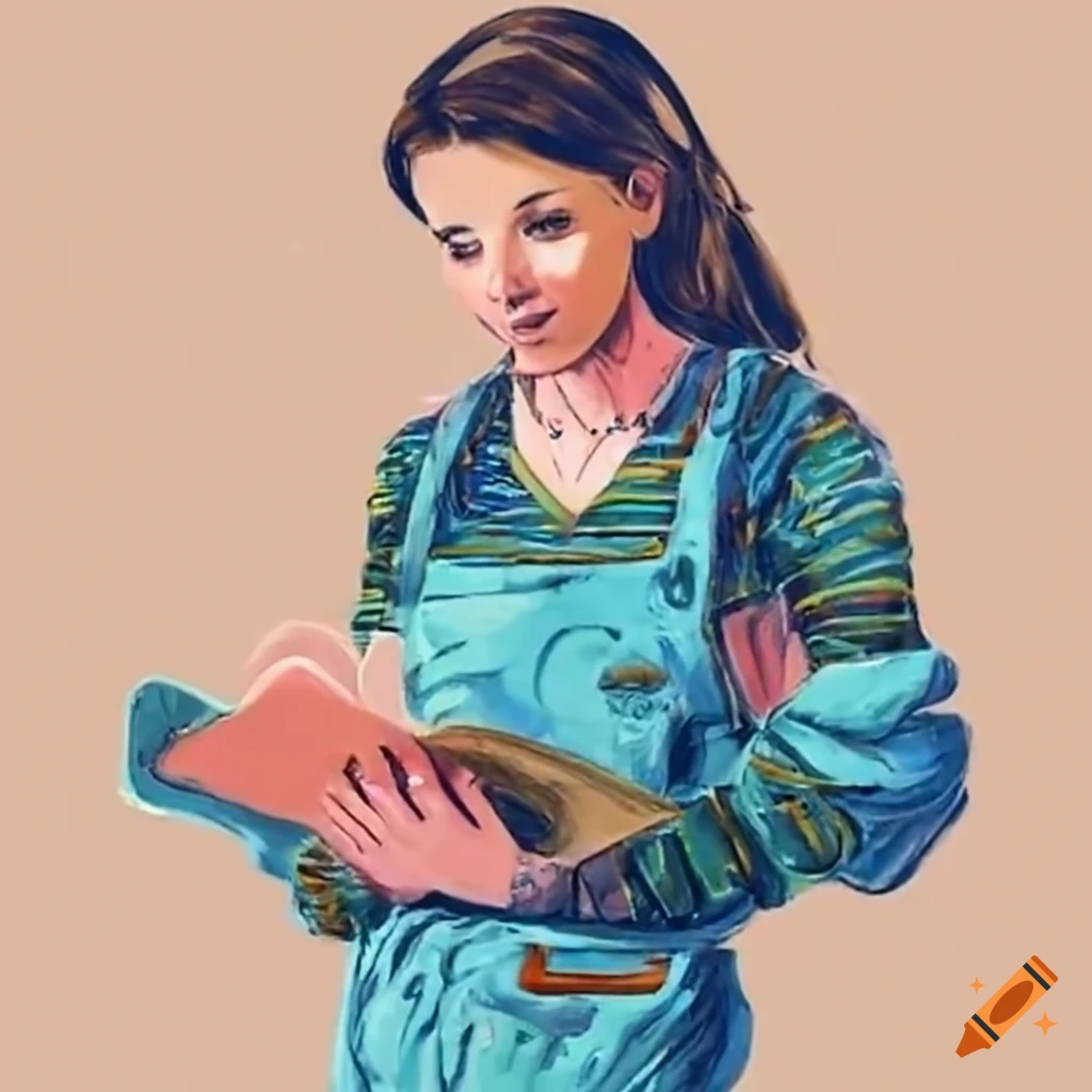 woman-wearing-coverall-working-at-a-pig-farm-on-craiyon