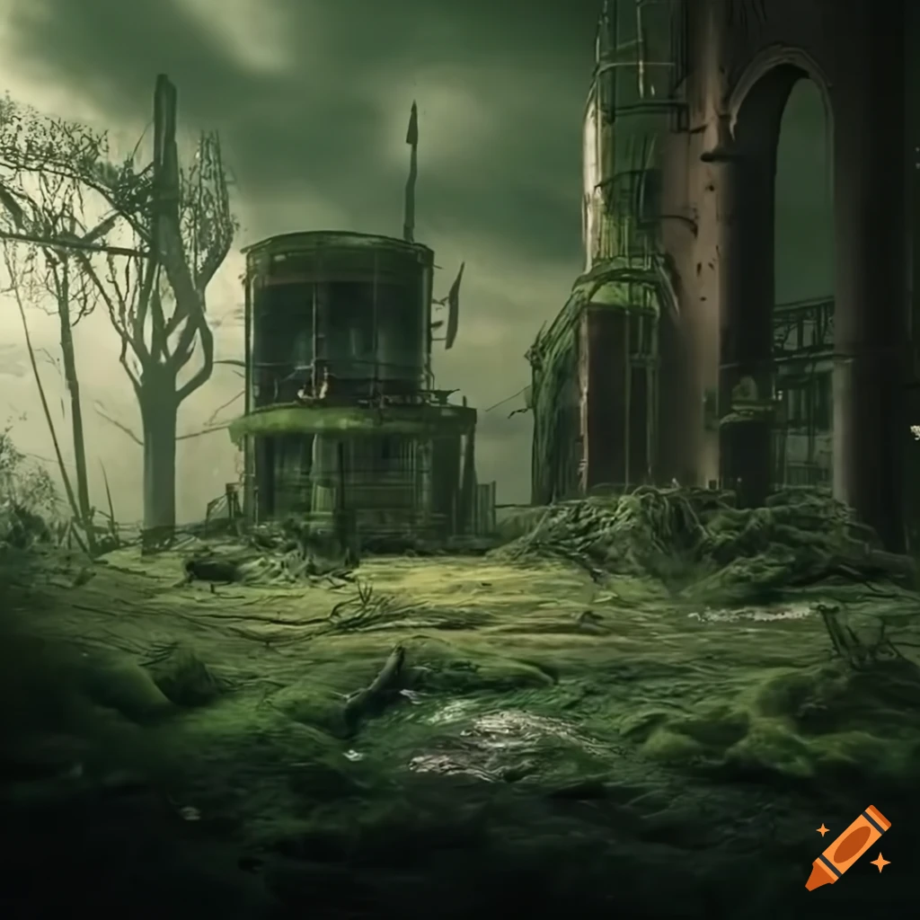 image-of-an-abandoned-industrial-facility-overgrown-with-alien-protists