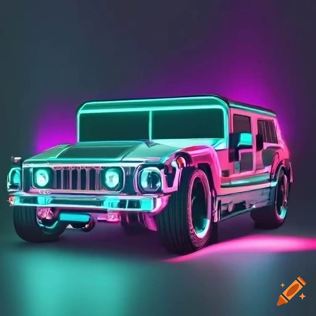8k Render Of Vintage Retro Sports Car With Neon Lights On Craiyon 8k-render-of-vintage-retro-sports-car-with-neon-lights-on-craiyon