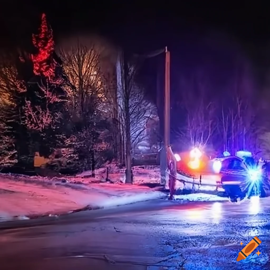 Santa's sleigh crash in zanesville, ohio on Craiyon