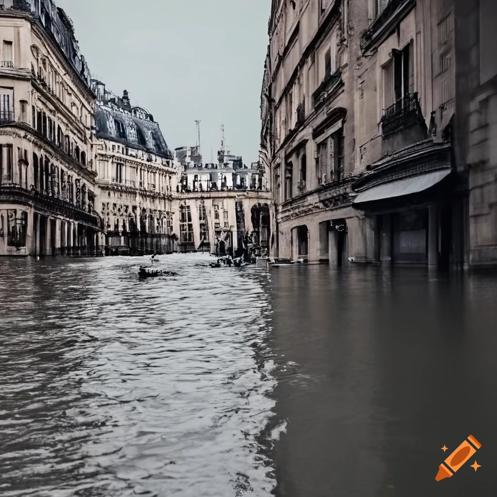 image of flooding in Paris