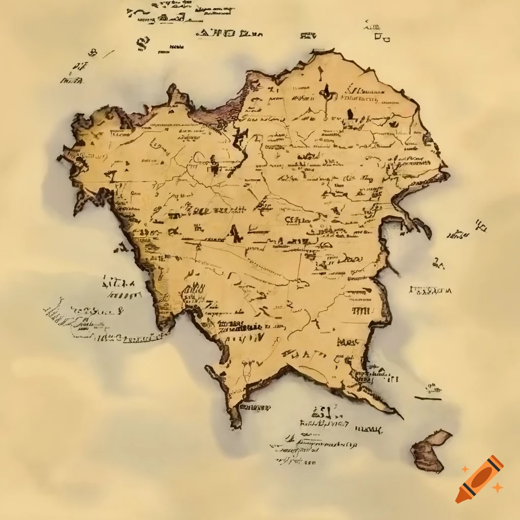 Medieval map illustration on Craiyon - ANNBifIBSLSgSxbi01gUBQ.webp