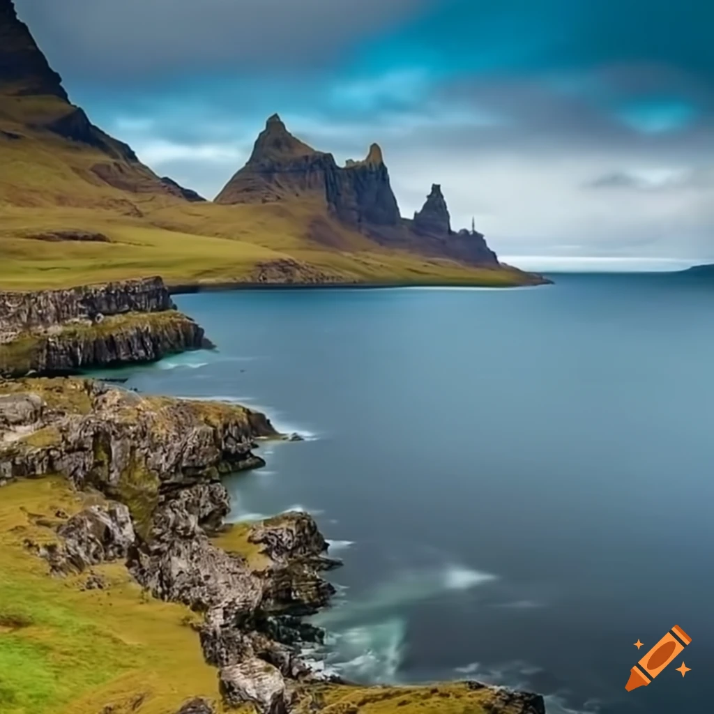 cliffs overlooking the sea on the Isle of Skye
