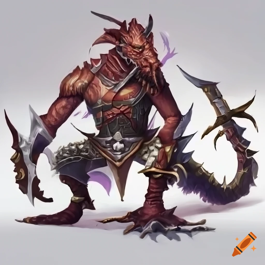white background image of a draconic weapon