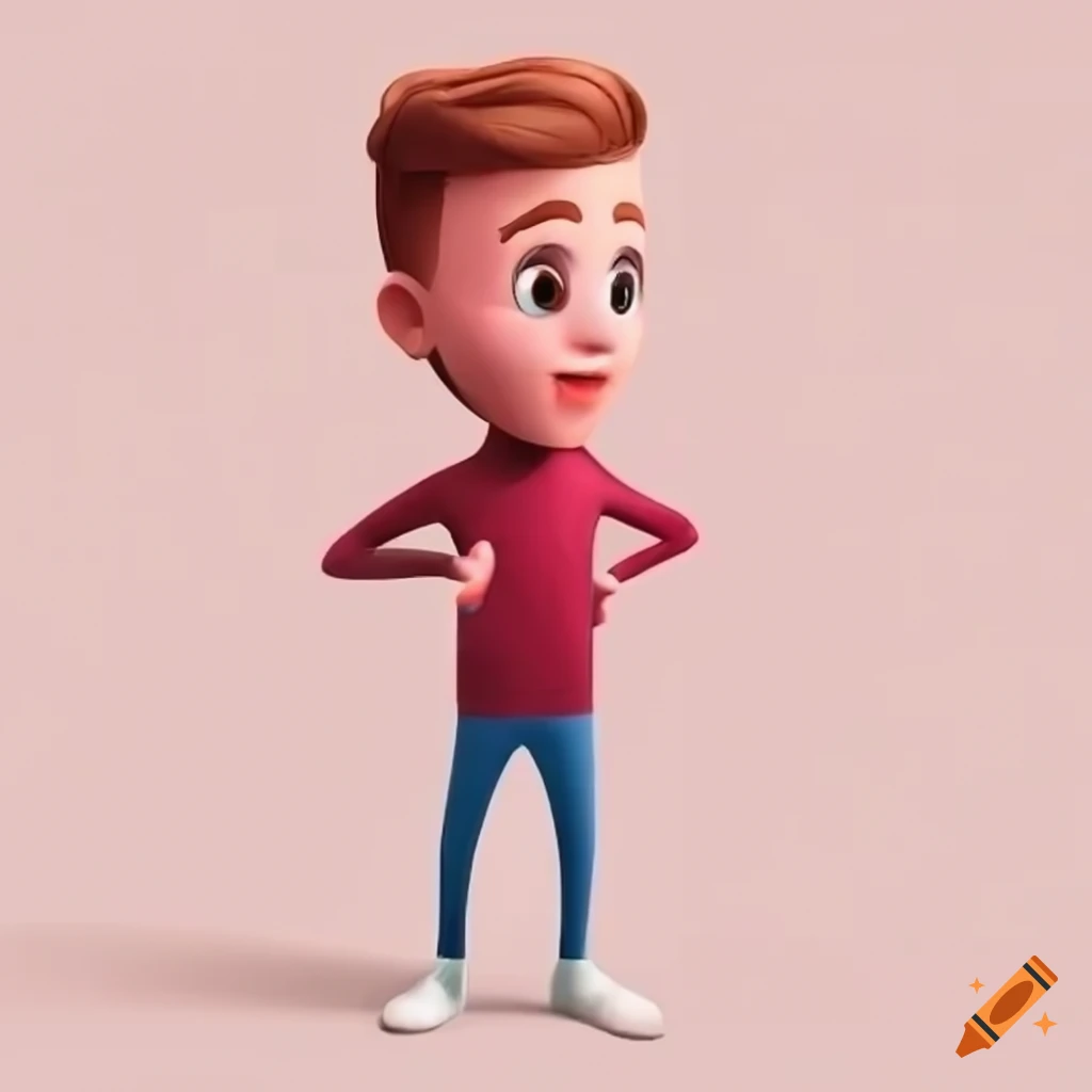 Cartoon Character Illustration Of A Male On Craiyon