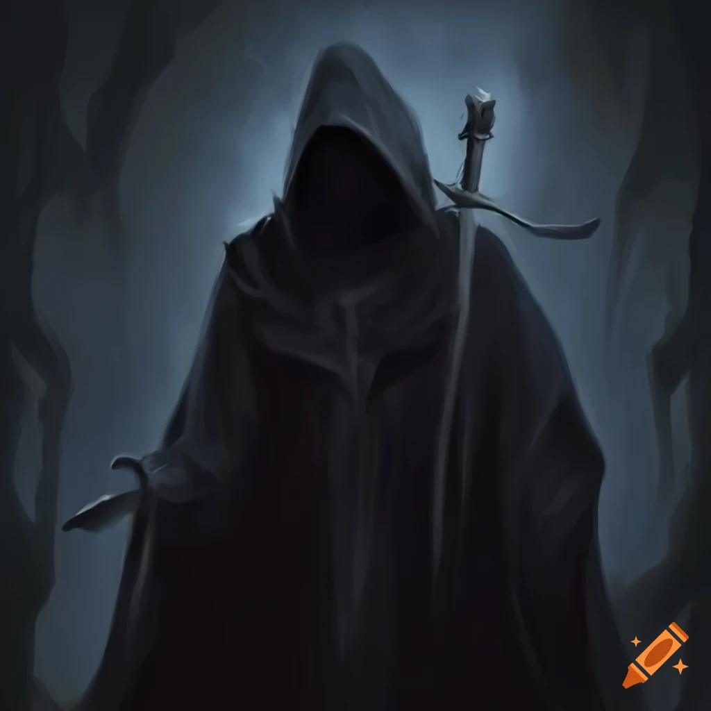 image of a mysterious figure with a rapier