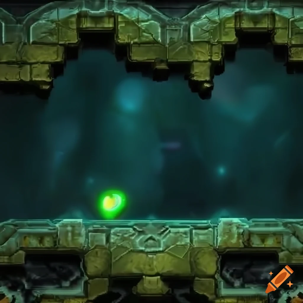 high resolution realistic Brinstar tiles from Metroid games