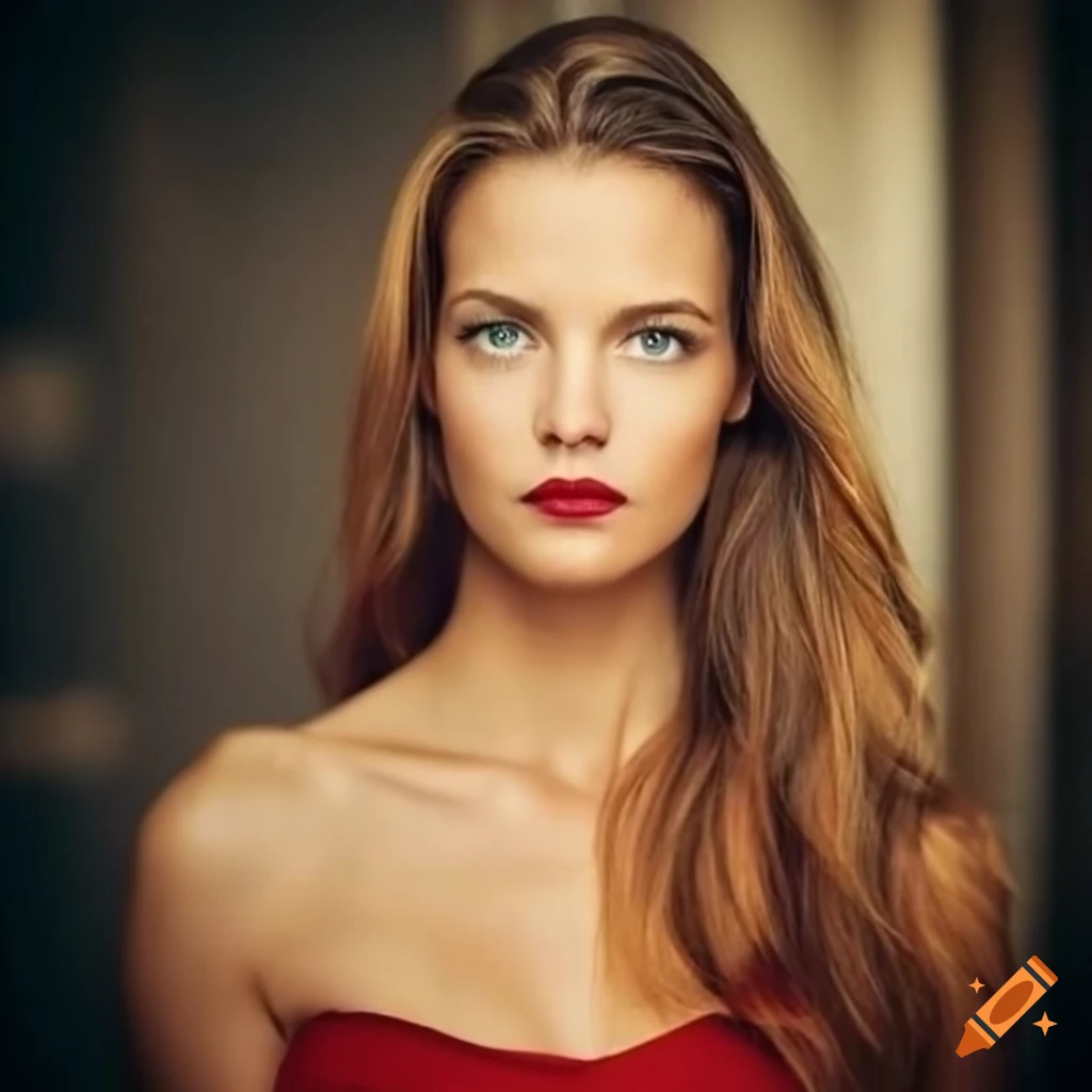 Portrait of a beautiful woman with german heritage