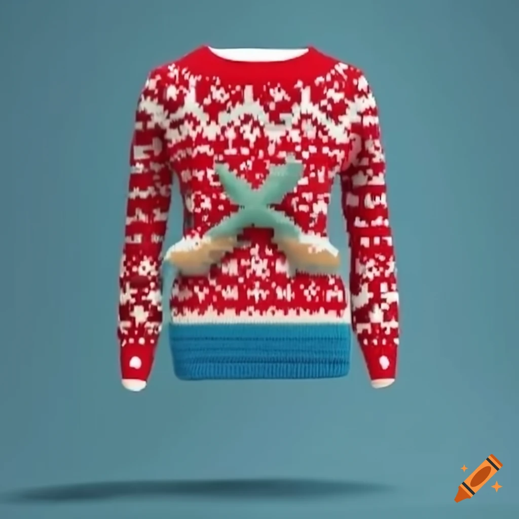 ugly-christmas-sweater-with-an-airline-design