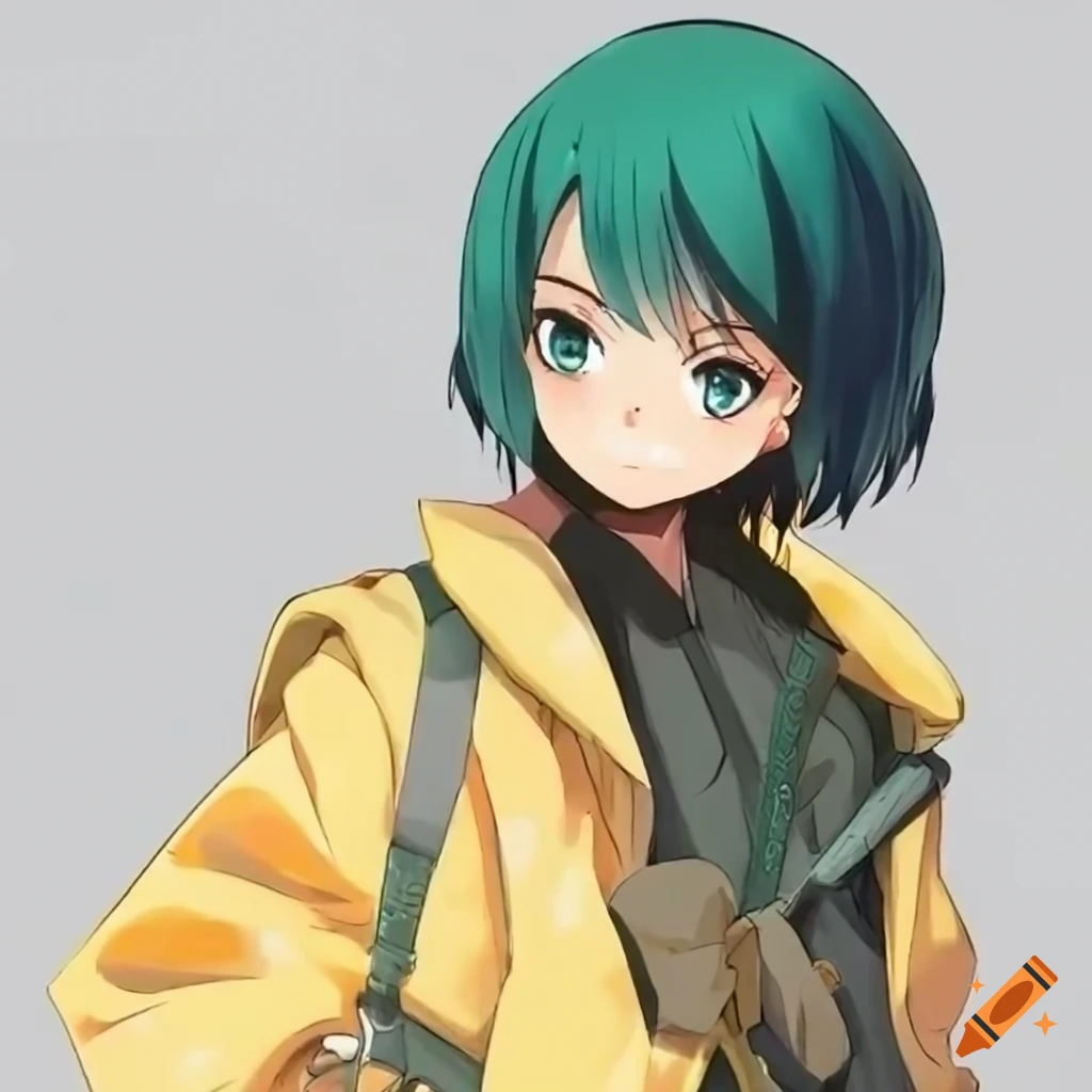 Garbage collector anime character illustration on Craiyon