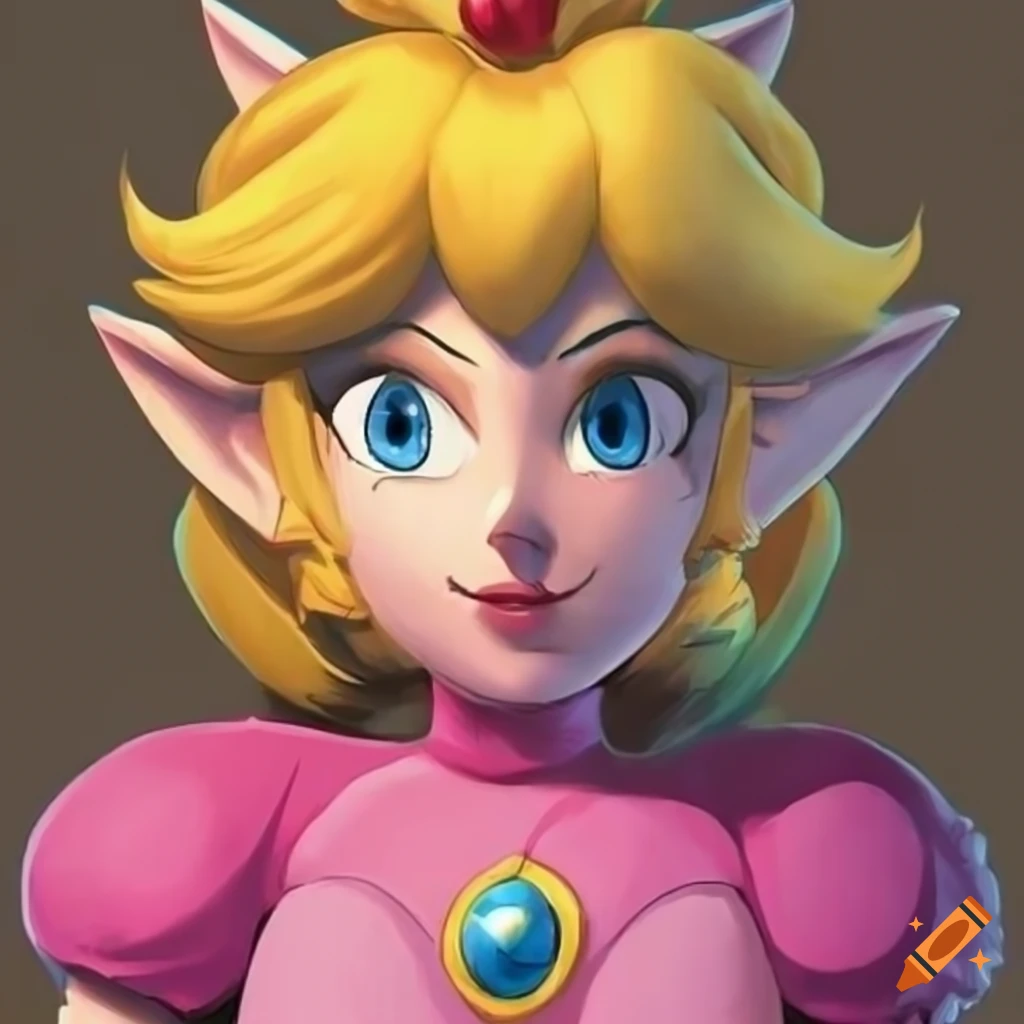 Princess Peach And Link Artwork Swap On Craiyon 