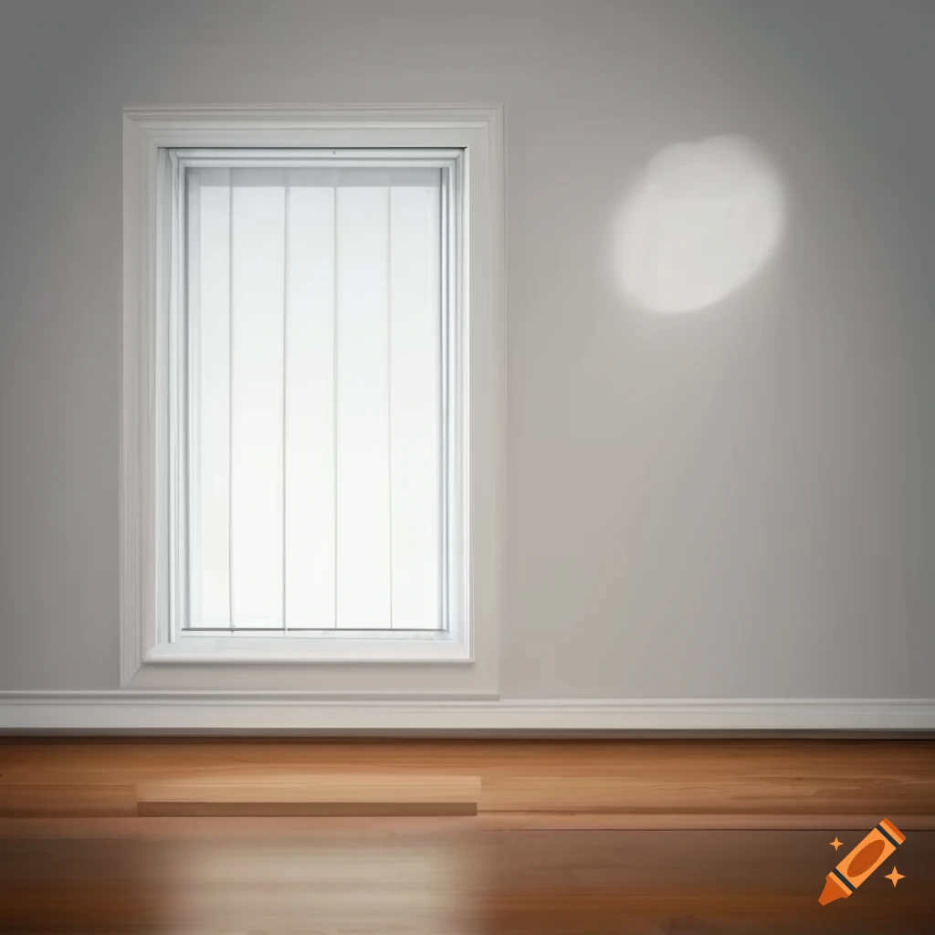 Realistic depiction of a simple and bright room on Craiyon