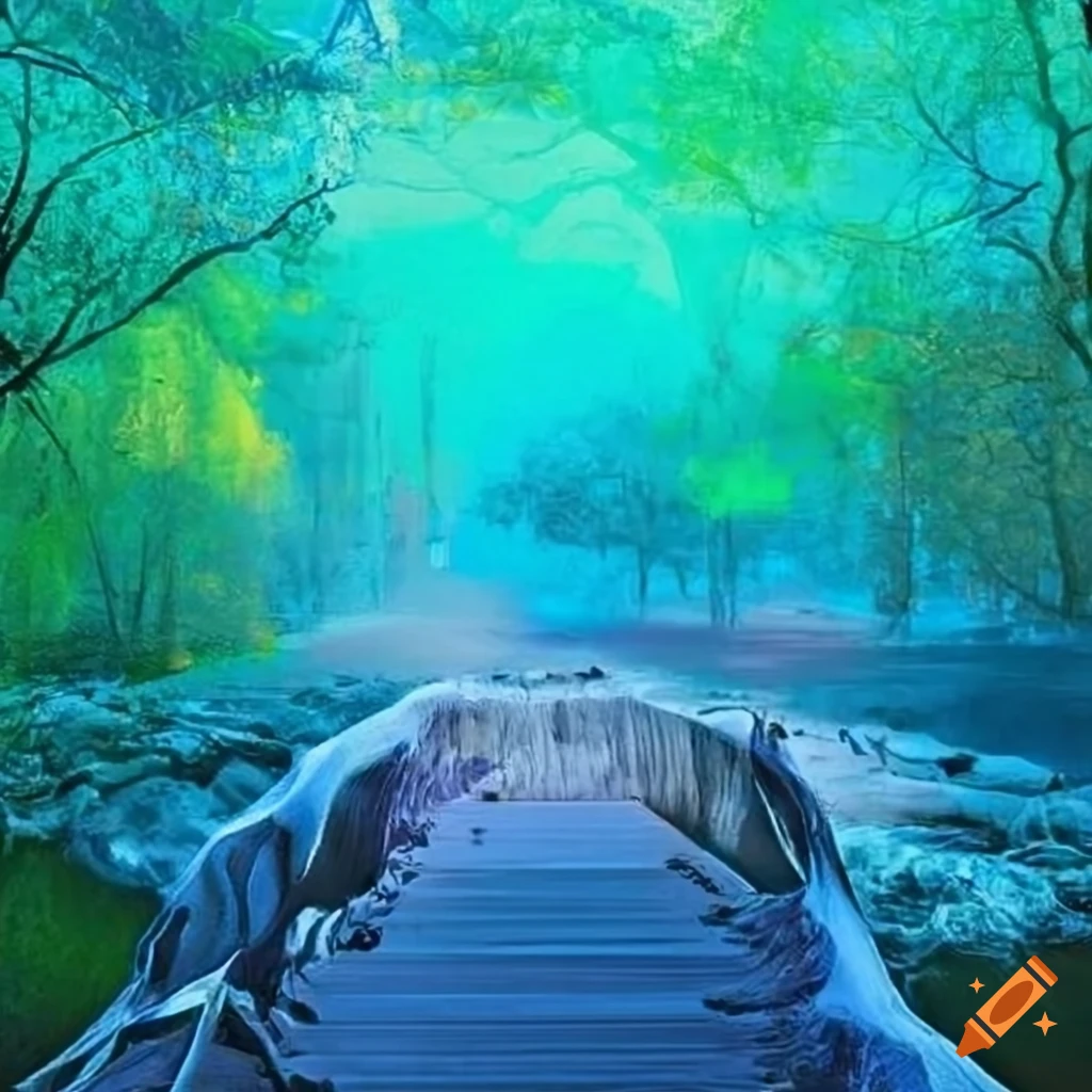 blue and green collage representing environmental crisis