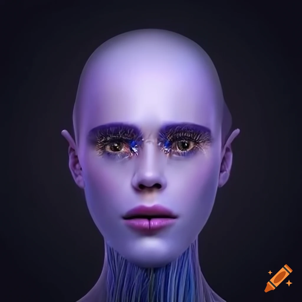 Artistic representation of a computer with a human face on Craiyon