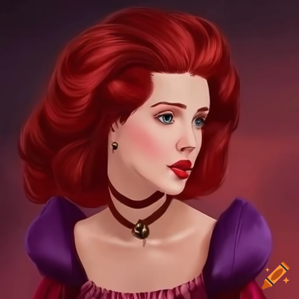 A portrai of belle, disney princess in casual clothes on Craiyon