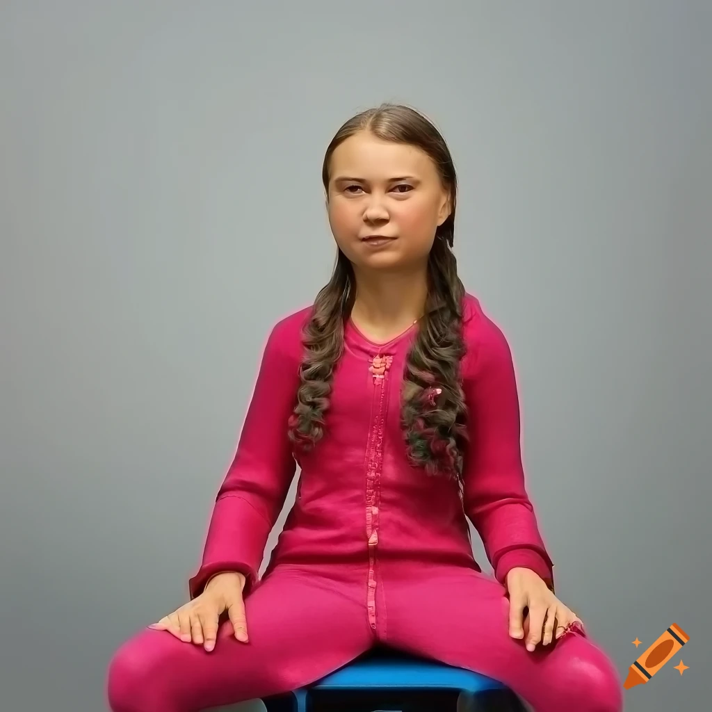 Greta Thunberg, fit body, yoga pants 