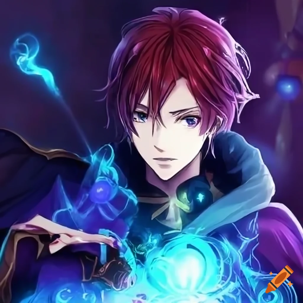 Anime Mage Casting A Powerful Spell On Craiyon