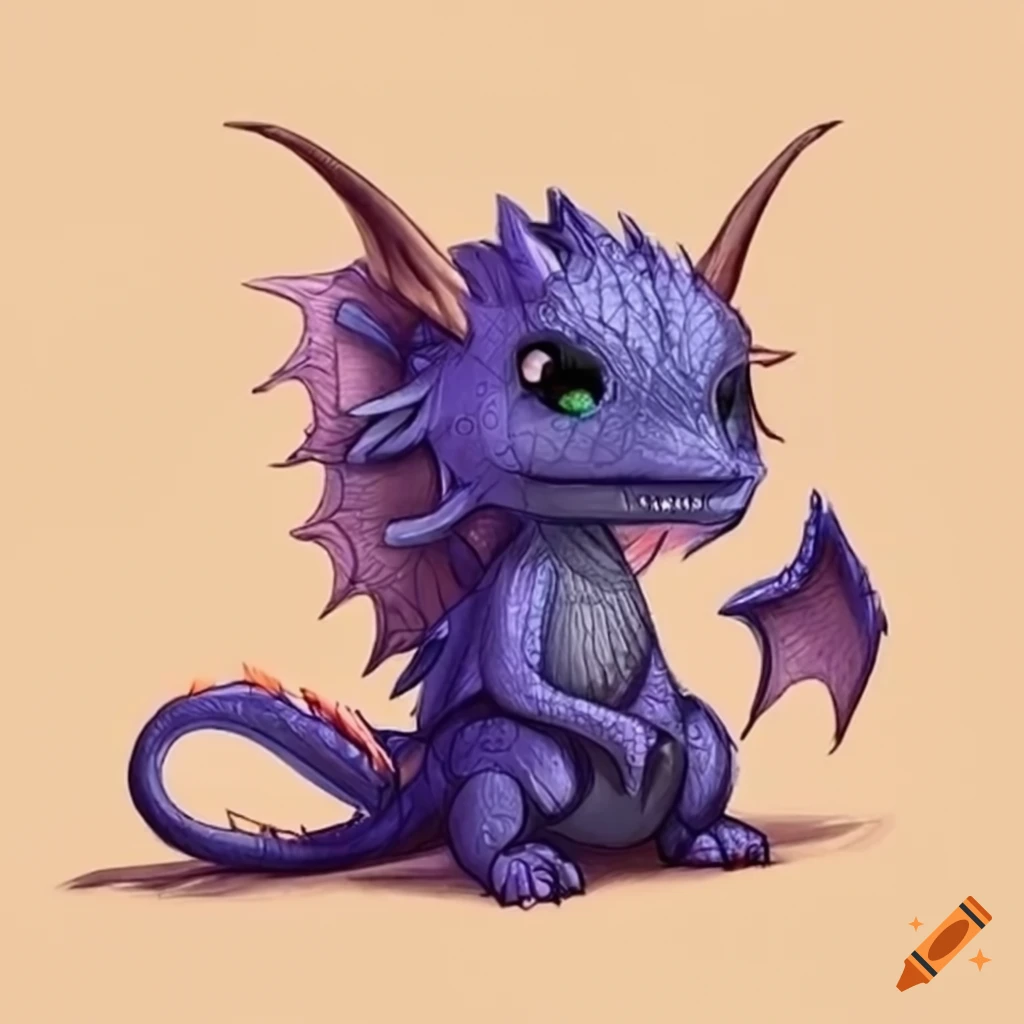 Image Of An Adorable Dragon On Craiyon