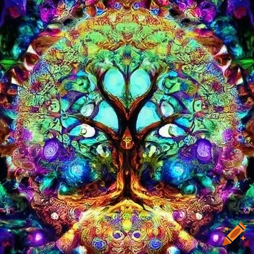 Mandala Representation Of The Tree Of Life On Craiyon